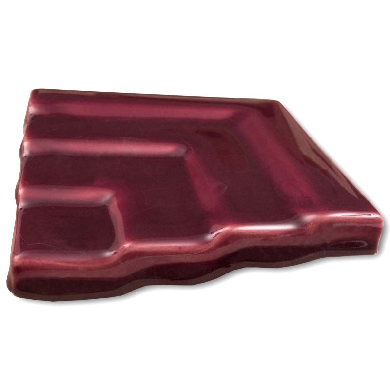 4 x 4 inch stepped corner tile - fireplace tile