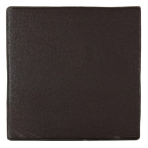 Double Round Edge Black Rustic Quarry Tile - unglazed quarry hearth tile