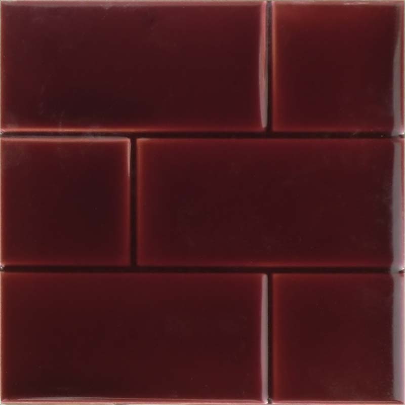 6 inch square brick effect tile - fireplace tile